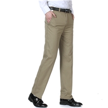 休闲裤夏季薄款纯棉裤子宽松直筒长裤大码男装中年男裤（615）