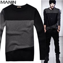 秋冬新款男装批发加厚圆领男士毛衣针织毛衫男毛线衣有加大码