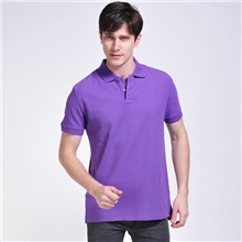 diy高档立领翻领短袖T恤纯色男女款文化衫广告衫定制logo批发