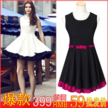 【首位免单】连衣裙子外贸韩国欧美修身短袖连衣裙雪纺批发厂家