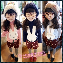 韩版秋冬装童装批发2013秋冬女童新款儿童长袖高领打底衫