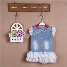 春夏秋女童装爆款2013新品蕾丝拼接马甲A1318款式精美