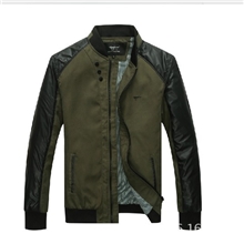 春秋经典款男式薄款修身男装外套都市时尚简约立领夹克外套8802