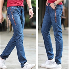 新款男装男士小直筒修身拉链裤牛仔裤男裤子批发厂家直销代理发货