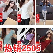 2013新品女装羊毛绒长袖T恤圆领磨毛韩国打底衫批发