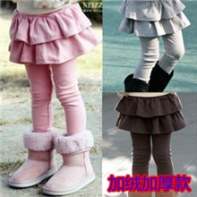 儿童打底裙裤韩版女中大童裤女童打底裤加绒加厚款童装批发
