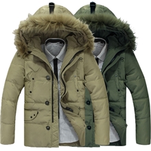 厂家批发大码外套秋冬男式羽绒服男士中长款商务羽绒衣高绒男装