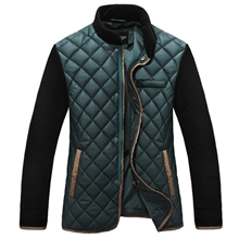 2013冬装新款时尚帅气灯芯绒拼接棉衣男士棉服外套男装批发代理