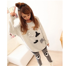 韩国女装2012韩版新款时尚加厚女式字母出口韩国卫衣批发4160