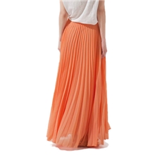 CBRL厂家直销小打褶长裙褶皱长裙A款打褶女裙半身裙斜拉链