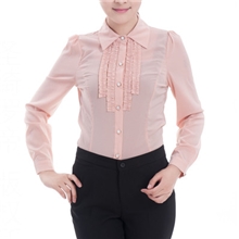 秋季新款女式时尚衬衣修身女衬衫职业休闲女士衬衫女衬衣批发