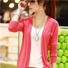 秋装新款女装糖果色针织衫褶皱披肩开衫不规则针织开衫长袖809#