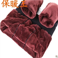 1010盒装女韩版潮长裤双层保暖裤冬季显瘦加绒加特厚大码打底裤