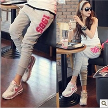 春秋款1985韩版哈伦AF休闲瑜伽运动氨纶女长裤学生小脚铅笔裤