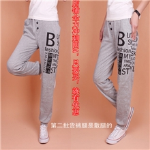 秋冬新款哈伦显瘦小脚裤女士宽松休闲长裤韩版大码小脚休闲运动裤