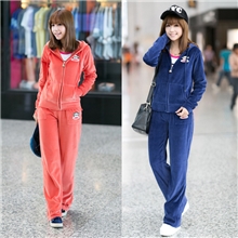 2013秋季新品韩版天鹅绒套装运动休闲套装瑜伽服8831