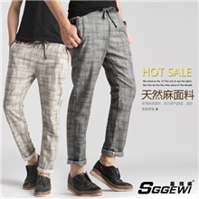 订货产品亚麻休闲裤男裤男士修身亚麻裤子亚麻男长裤免费代理