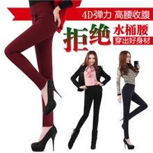 秋冬装新款2013韩版女装加绒加厚弹力显瘦小脚铅笔裤休闲长裤