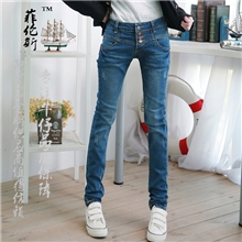 菲伦斯2013秋冬新款韩版弹力显瘦小脚铅笔裤女式牛仔裤长裤批发