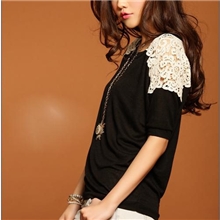 限时特价一天时尚钩花棉T恤代理加盟