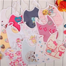 网店代理专拍顾客小礼物宝宝口水巾婴儿全棉吸汗防水围嘴围兜