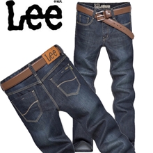 批发零售一件代发秋装lee牛仔裤男韩版潮修身直筒男士牛仔薄裤子