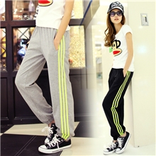 【一件代发】休闲裤薄宽松韩版大码卫裤街舞裤家居裤运动裤女