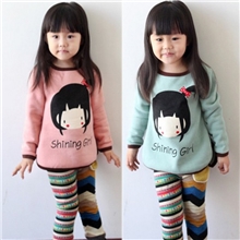 儿童长袖t恤娃娃衫女童长袖t恤童装t恤长袖女童长袖娃娃装