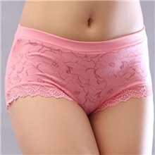 淘宝爆款大码印花莫代尔棉竹纤维内裤女士中腰内裤批发