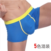 【伙拼】u凸男士内裤厂家批发CK同款竹纤维时尚男士平角裤热销