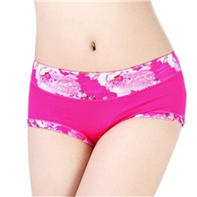 【伙拼】爆款女士内裤高档竹纤维抗菌提臀中腰女士三角内裤批发
