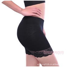 [荐]防走光打底裤舒适无痕莫代尔蕾丝花边防走光安全裤打底裤