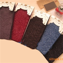 日本经典热卖蕾丝图腾图案天鹅绒连裤袜薄款４０D微透肉女批发