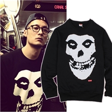 潮货基地凝结集团供应秋冬新款出货示范骷髅卫衣404#