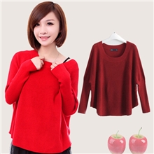 2013新款春装百搭气质显瘦必备纯色斗篷式蝙蝠袖毛衣针织衫罩衫