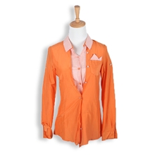 海贝剪标纯色衬衫2013春秋装韩版假两件衬衣正品折扣女装批发