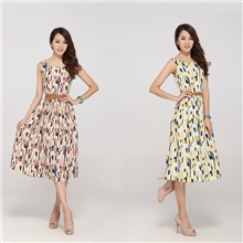 品牌女装新款连衣裙刘涛雪纺裙子欧美百褶长裙一件代发网免费代理