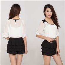 品牌裤裙外贸爆款热卖中高档外贸韩国雪纺裙裤夏季短裤女休闲裤子