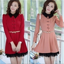 2013秋装新款连衣裙韩版修身气质打底长袖连衣裙针织连衣裙批发