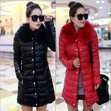 特价2013新款时尚秋冬中长款修身女装羽绒棉服外套厂家直销