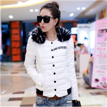 冬季新款时尚韩版修身短款女装羽绒棉服外套批发