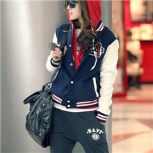 095#韩国秋装新品潮夹克休闲棒球外套