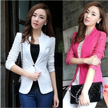 2013女装秋新款韩版修身显瘦七分袖小西服短外套批发