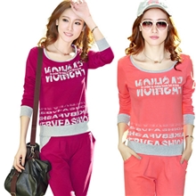 2013秋装韩版时尚长袖长裤大码卫衣运动休闲套装女