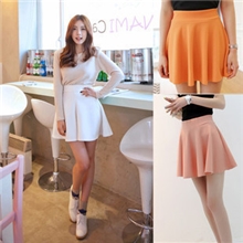 批发超值韩版短裤显瘦百褶裙小太阳裙公主裙糖果色