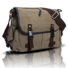 韩版休闲包邮差包男包帆布包学院风学生书包邮差包批发