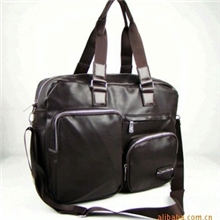 2013新款休闲男包包学生包PU时尚单肩包斜挎包皮料商务包咖啡