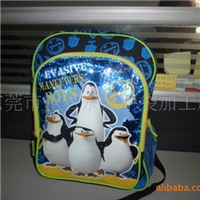 大量供应卡通书包，人物书包,企鹅书包，