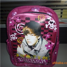 加工,定制时尚流行justinbieber人物头像书包，款式新颖