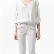 2012秋季新同款糖色长袖衬衫肩部铆钉短衫衬衫衬衣女